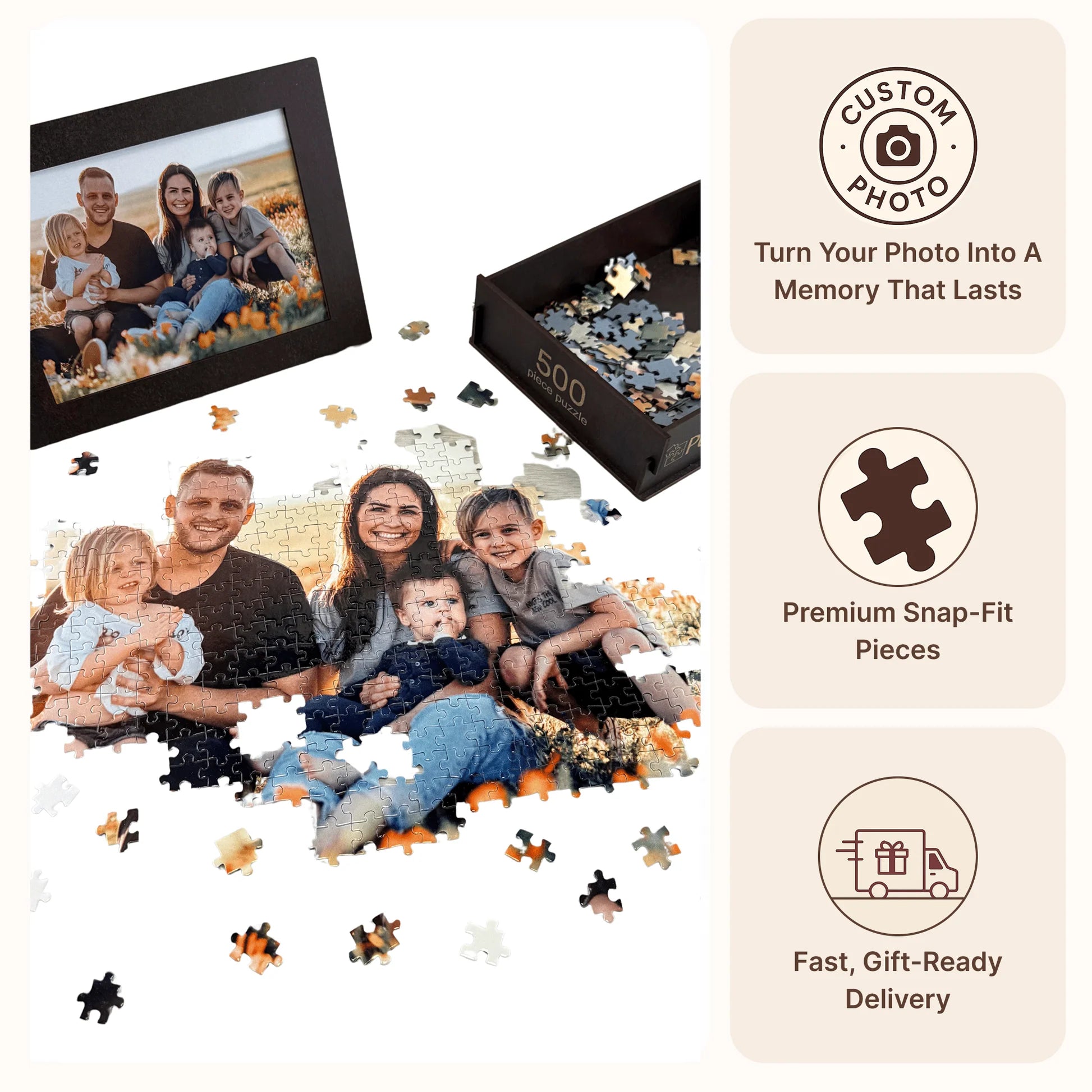 Custom Memory Photo Puzzle – Personalized Gift
