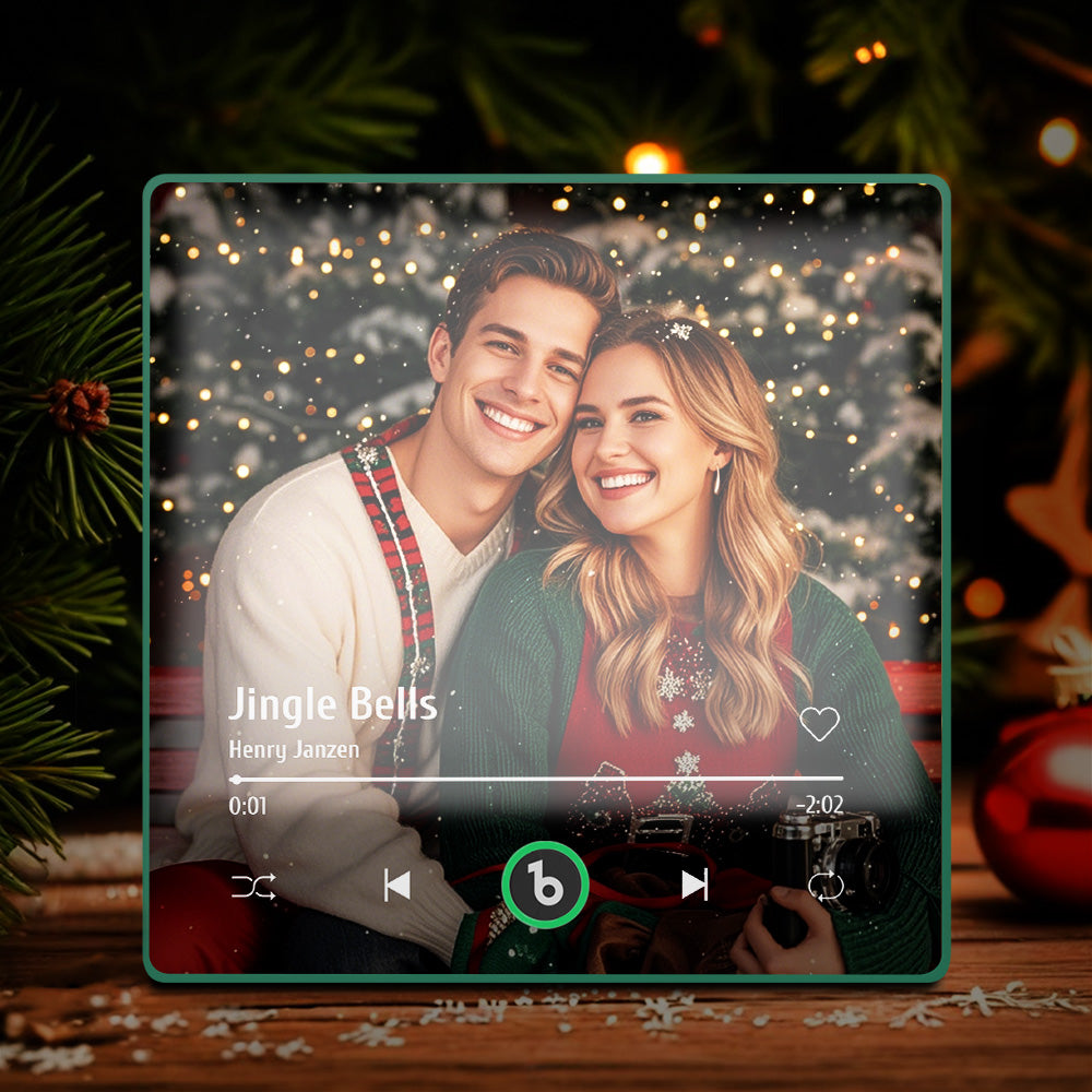 Customized Music Fridge Magnet Personalized Photo Fridge Magnet Can Play Songs and Adjust Volume