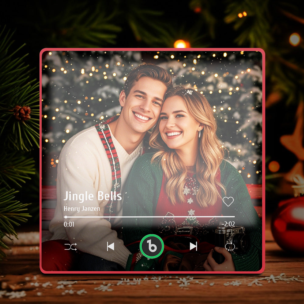 Customized Music Fridge Magnet Personalized Photo Fridge Magnet Can Play Songs and Adjust Volume