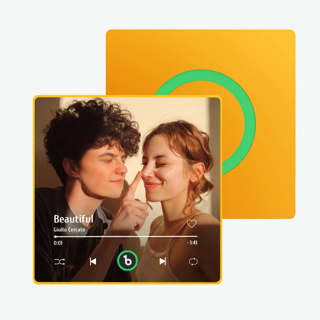 Customized Music Fridge Magnet Personalized Photo Fridge Magnet Can Play Songs and Adjust Volume