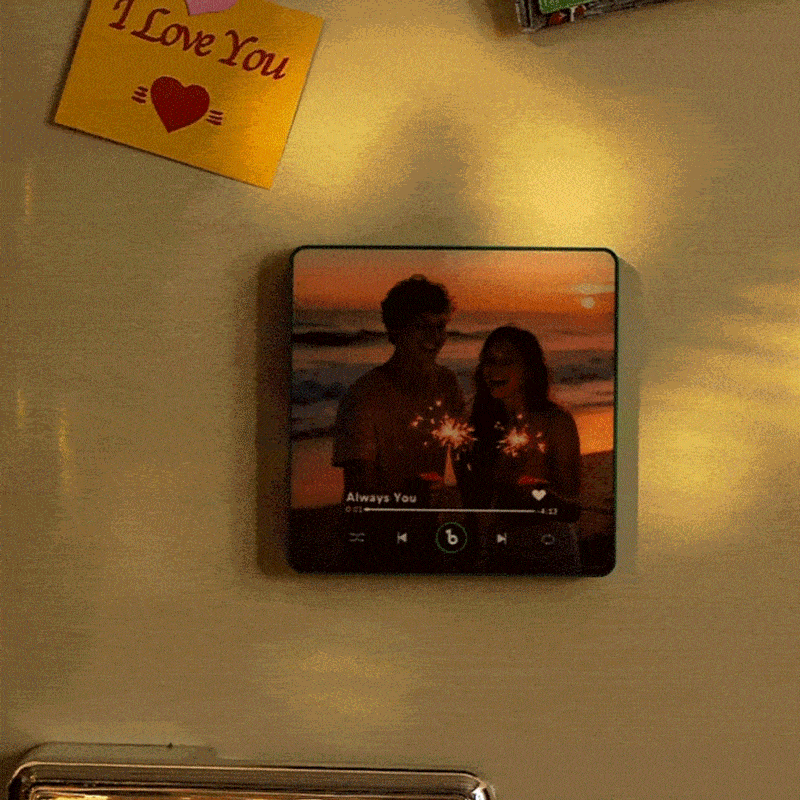 Customized Music Fridge Magnet Personalized Photo Fridge Magnet Can Play Songs and Adjust Volume