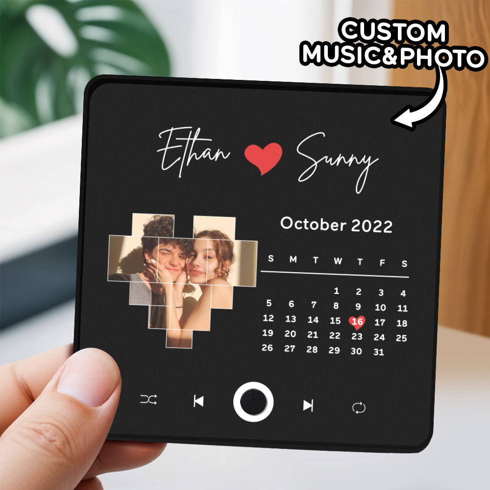 Customized Music Fridge Magnet Personalized Photo Fridge Magnet Can Play Songs and Adjust Volume