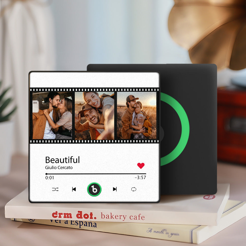 Customized Music Fridge Magnet Personalized Photo Fridge Magnet Can Play Songs and Adjust Volume