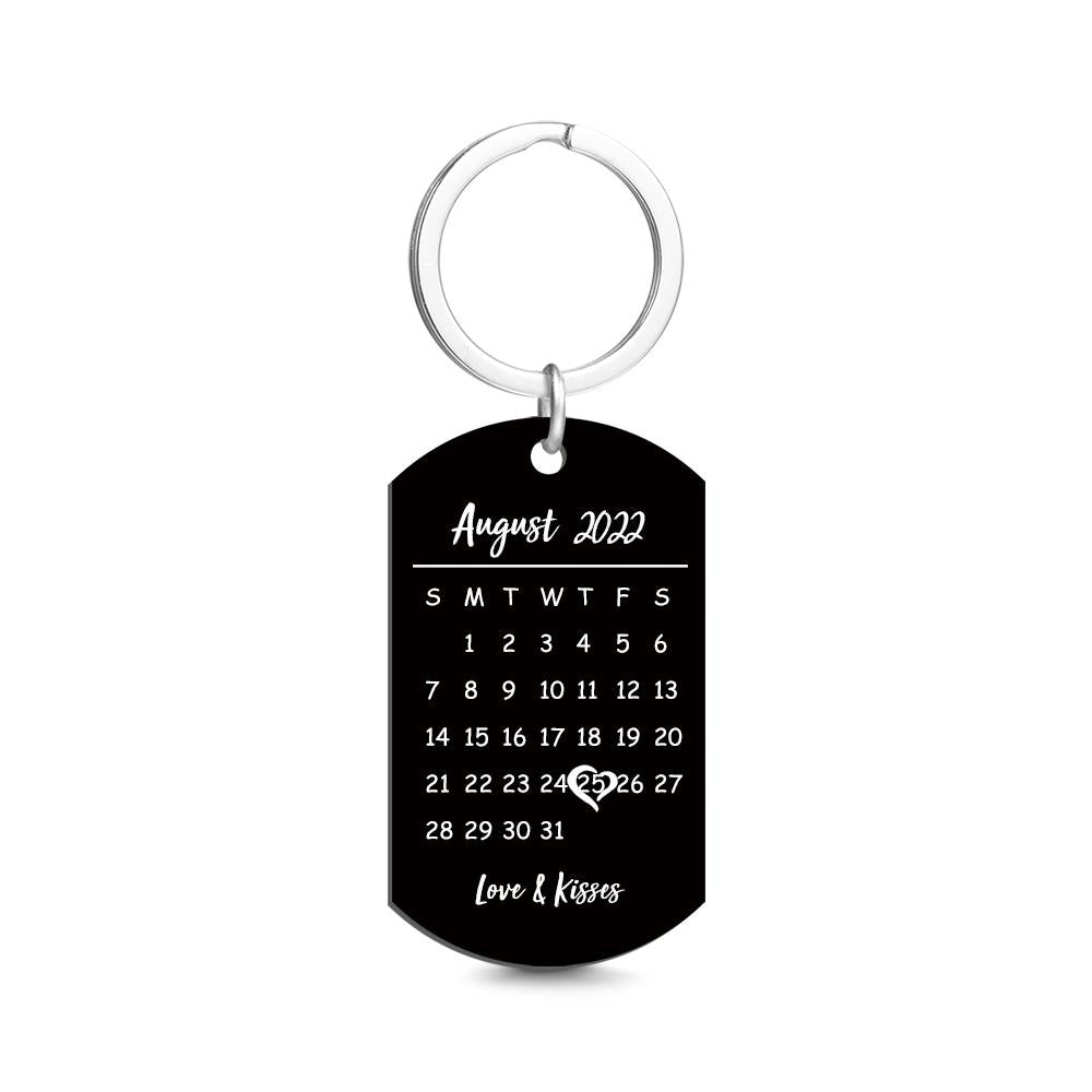 Custom Keychain Photo Calendar Keychain Tag Keychain Gift For Newly Married Couples Key Chains